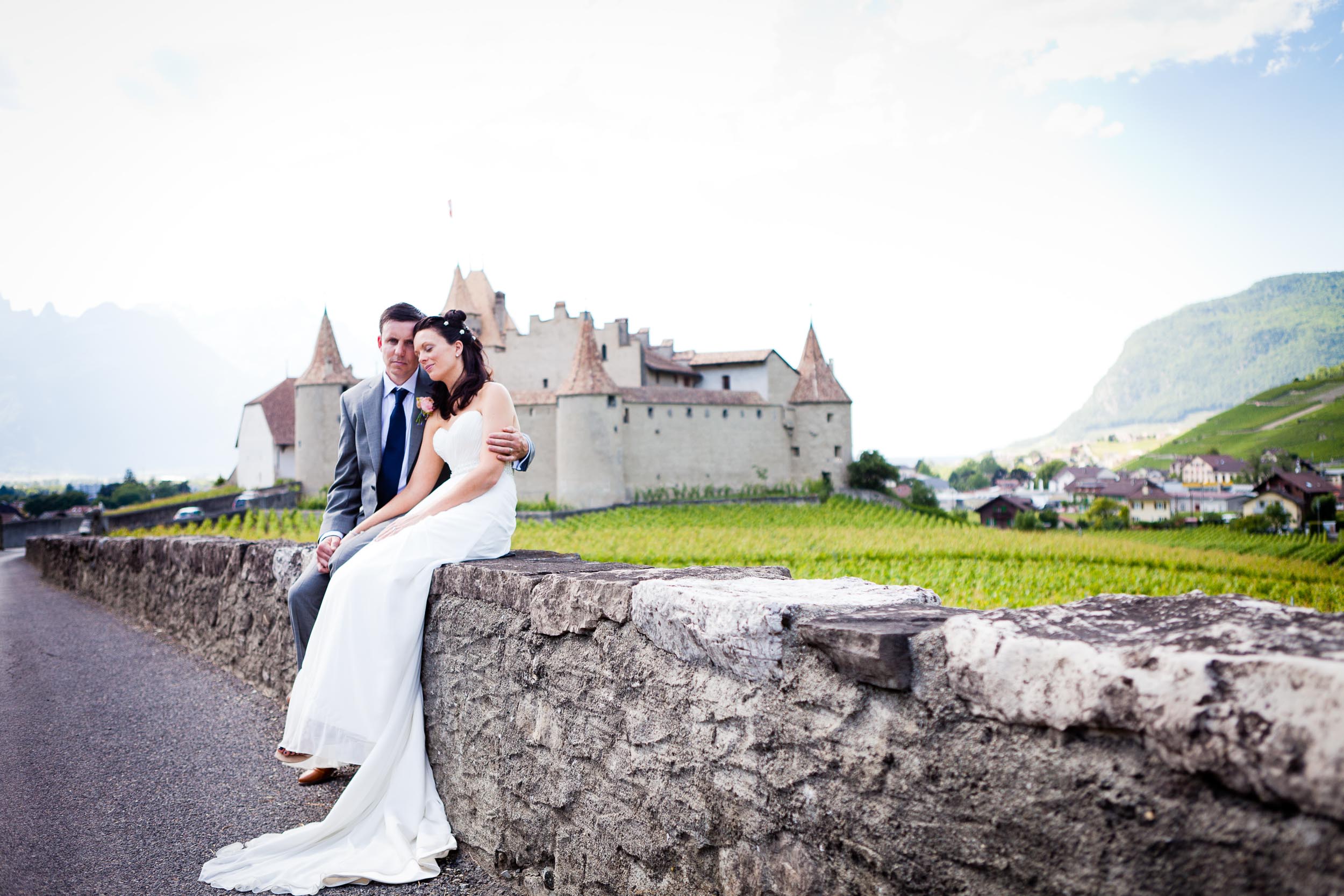 Swiss castle wedding Aigle