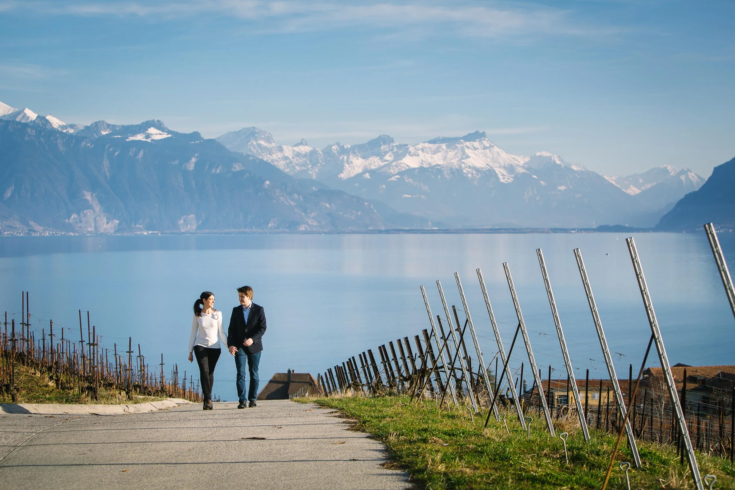 Lakeside engagement shoot - Rivaz