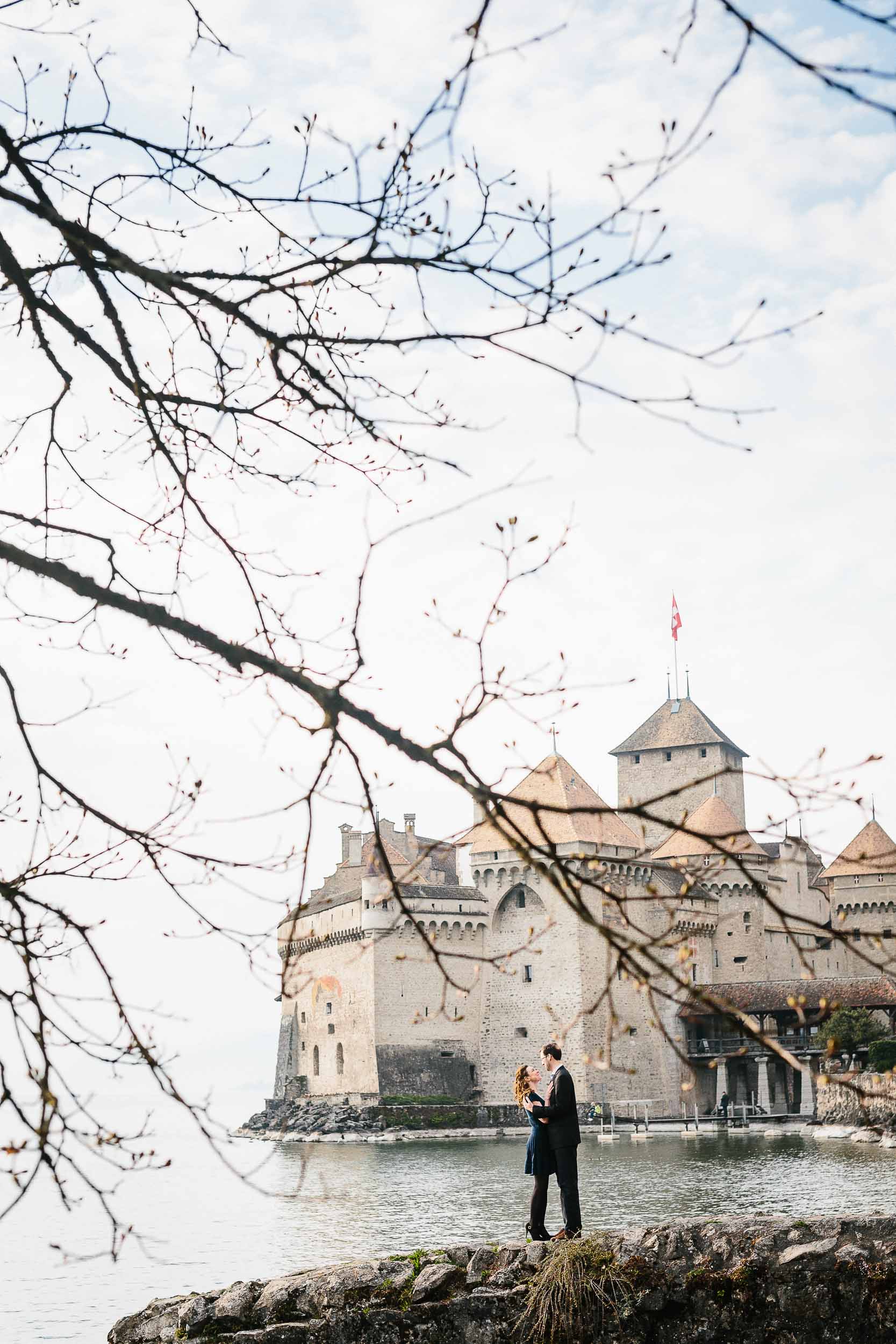 Chateau de Chillon photo shoot | Montreux | Engagement
