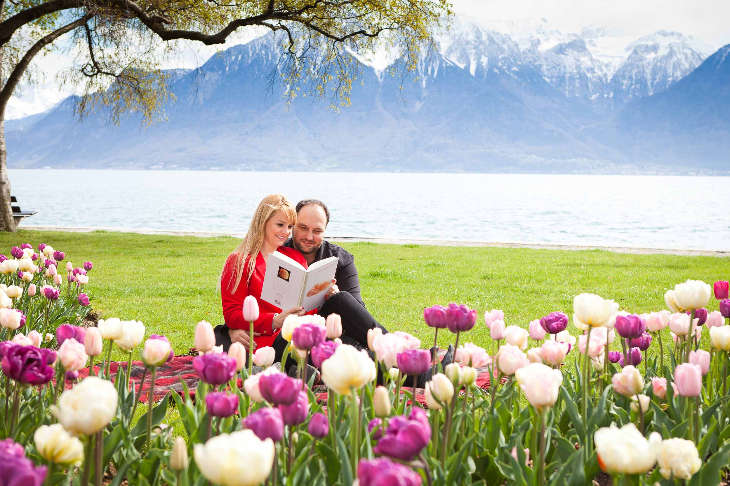 Vevey spring maternity shoot | Caren 15 weeks