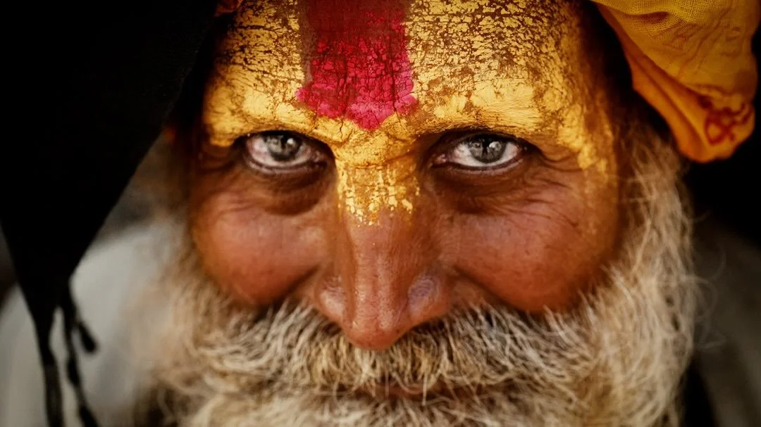 Some portraits of Sadhus living around Pashupatinath Temple in Kathmandu. The holy men watched as families mourned the burning bodies of their loved ones. Their bodies gently cast down the river, bound for the next life.