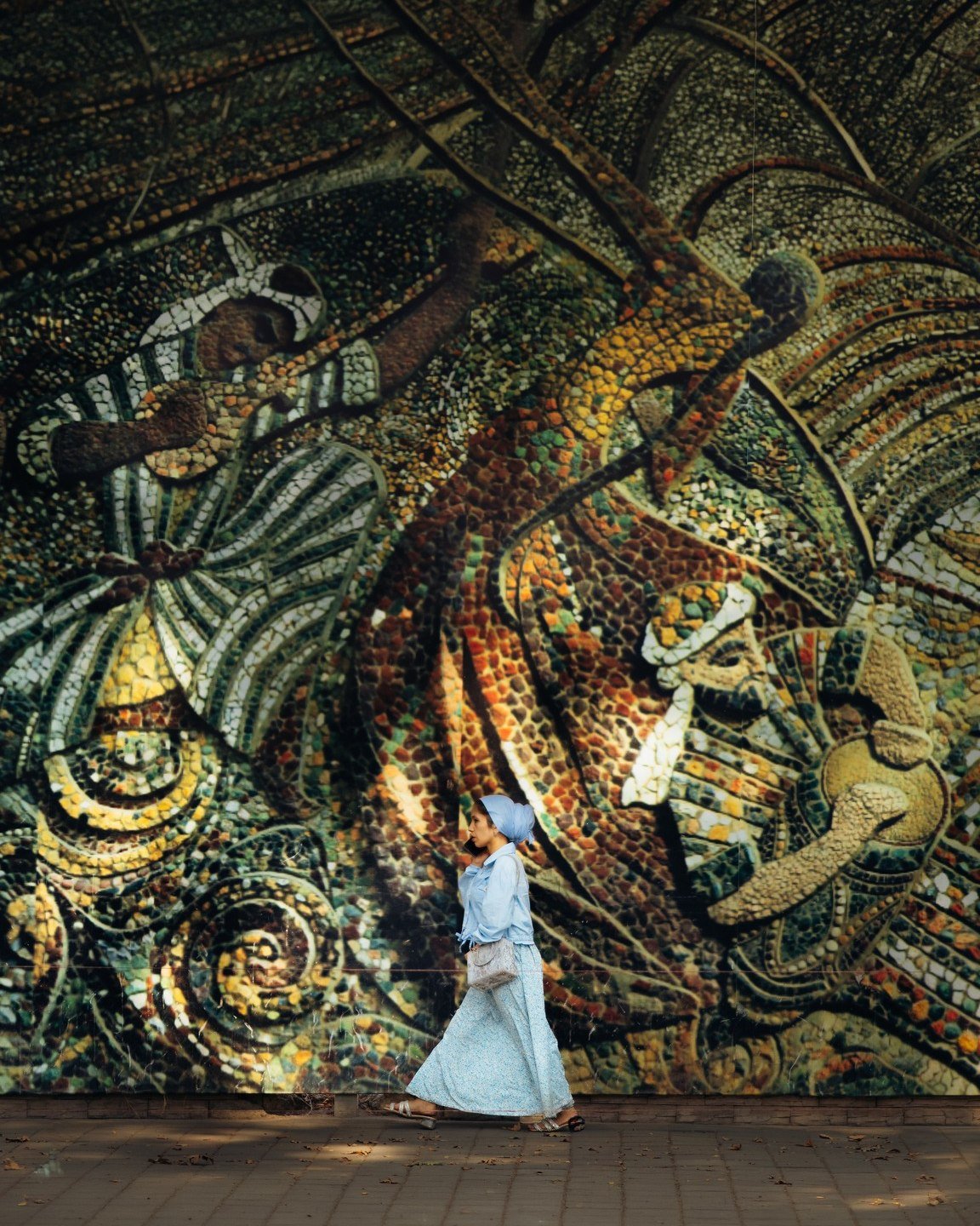 Cityscapes of Tajikistan and Uzbekistan.
