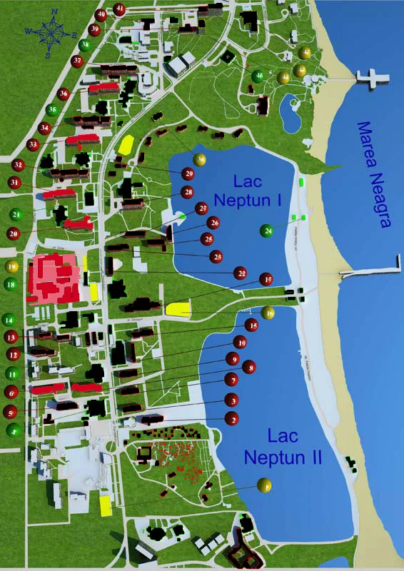 target properties show in red; for more accurate location use GOOGLE MAPS