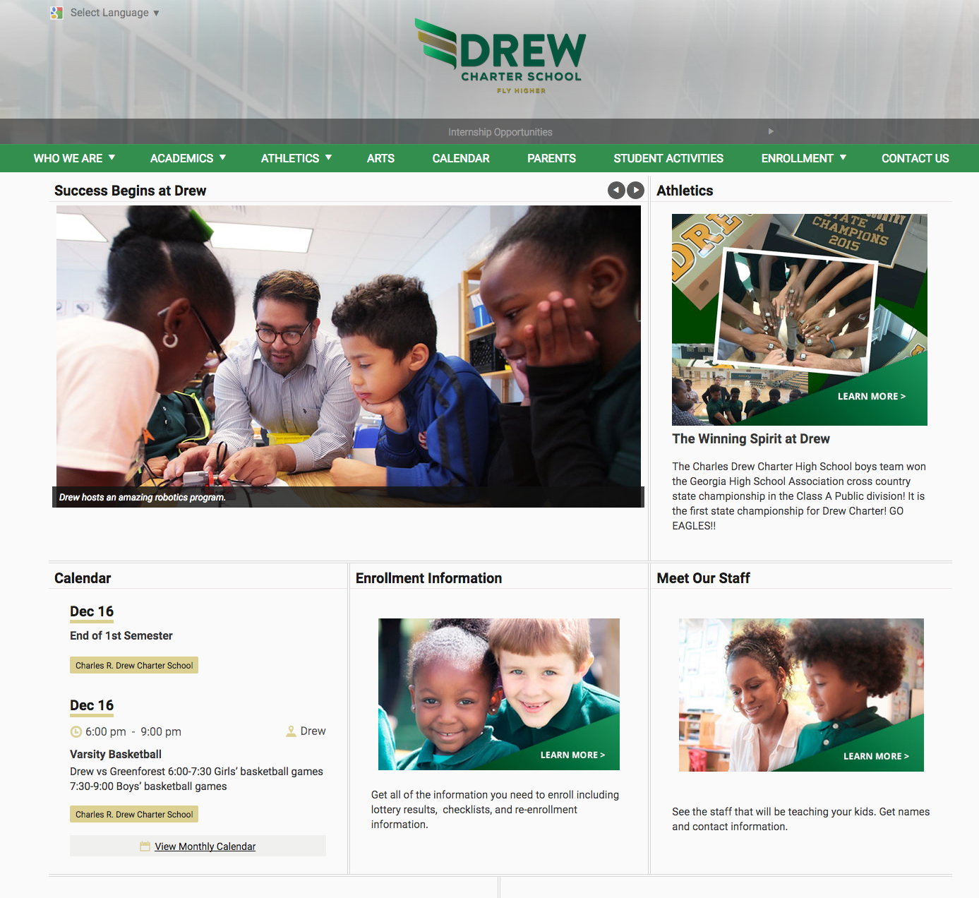 Drew Charter School in Atlanta, GA. 