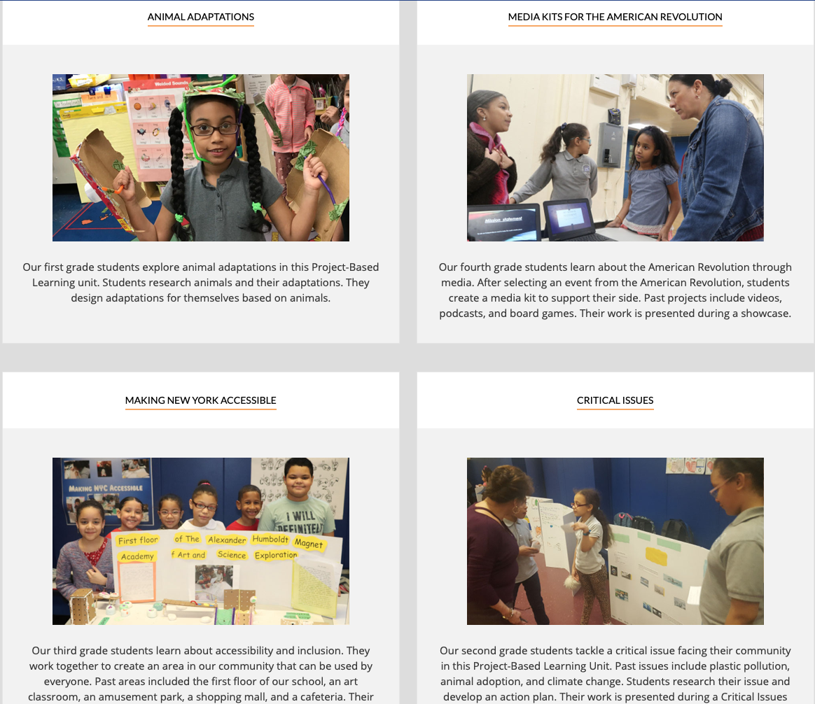 PS 115M: A Beautiful, Accessible School Website