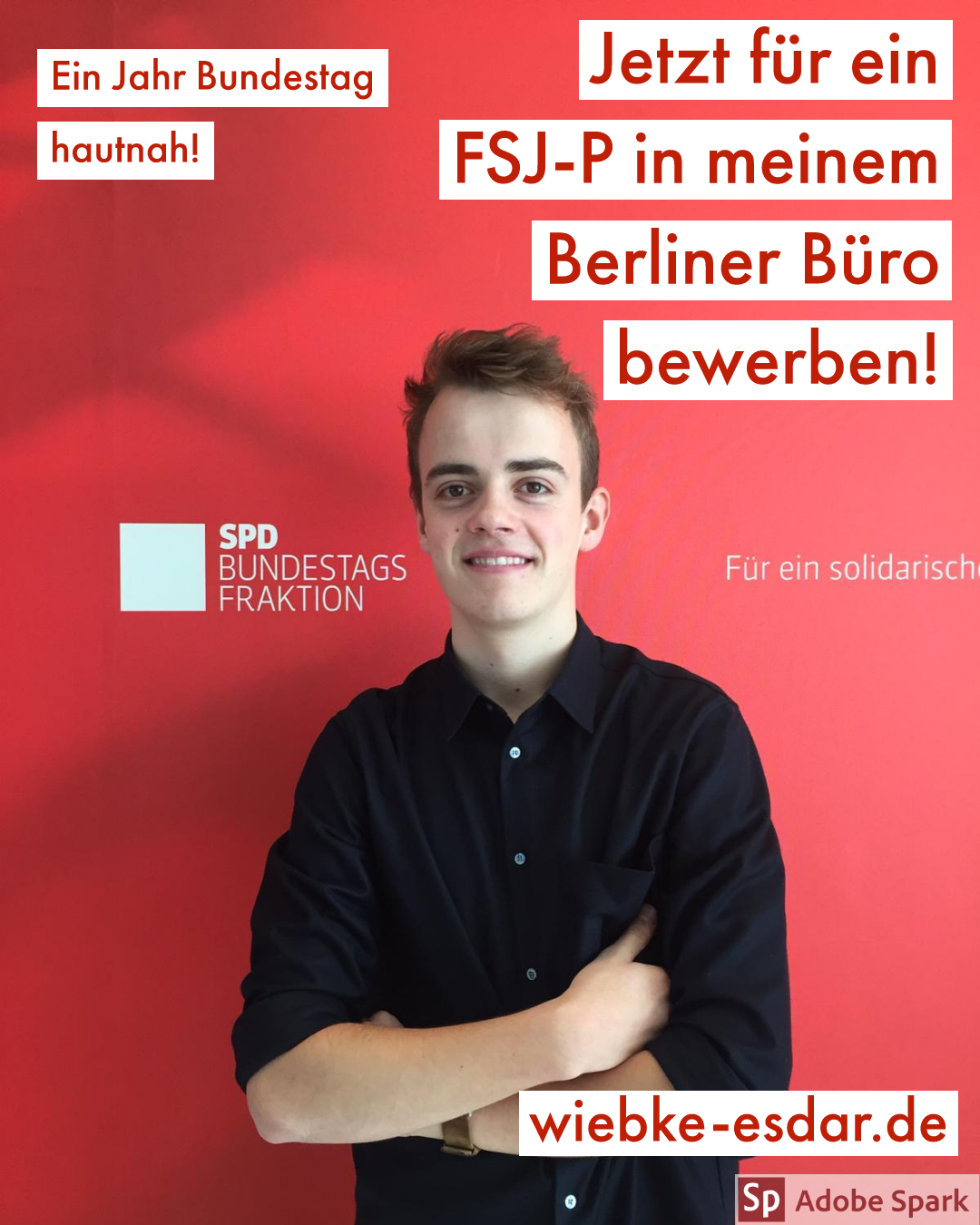 Ein Freiwilliges Soziales Jahr Fsj Im Bundestag Jetzt Bewerben Wiebke Esdar Mitglied Des Deutschen Bundestages