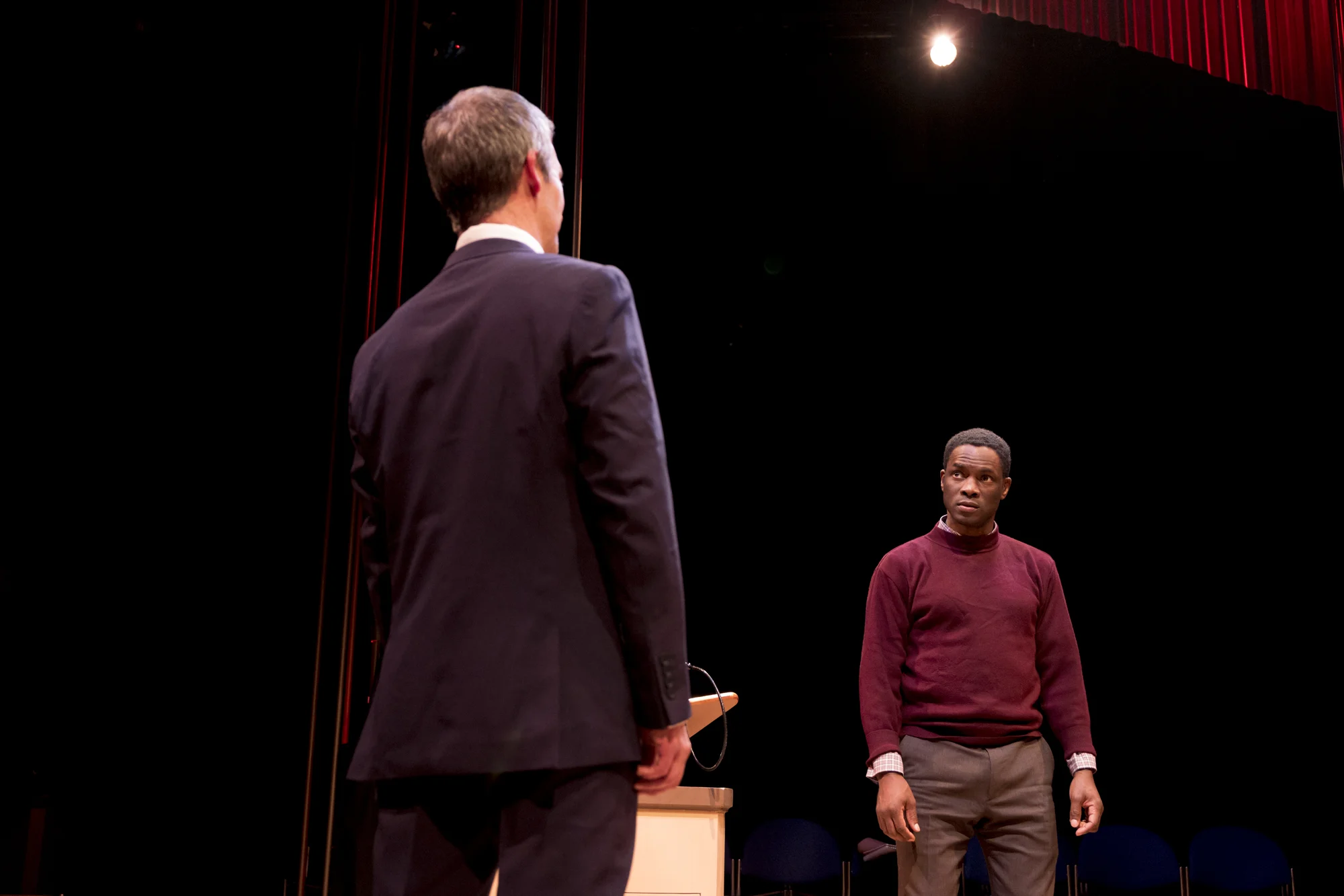 Timothy McCracken (back to camera) and Maduka Steady in THE FIRESTORM - 1609013_2016.10.13_01_334-select.jpg