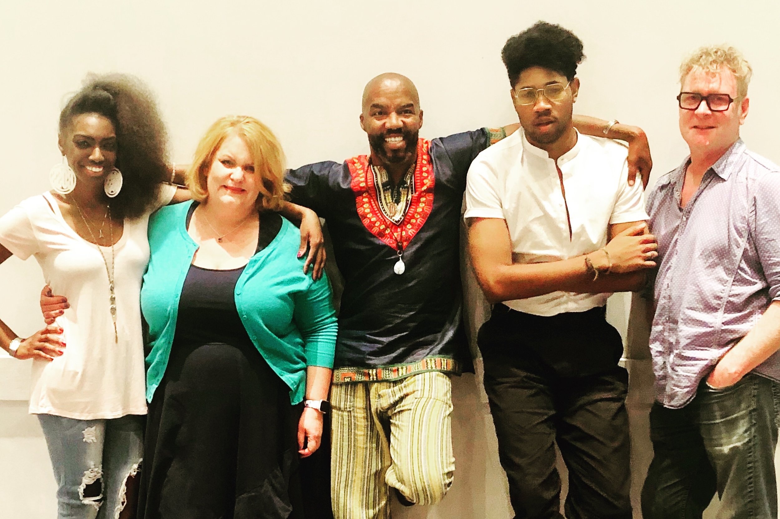 Ilasiea Gray, performer; Emma Messenger, performer; Rodney Hicks, playwright/director; Saxton Jay Walker, performer; Gary Norman, performer