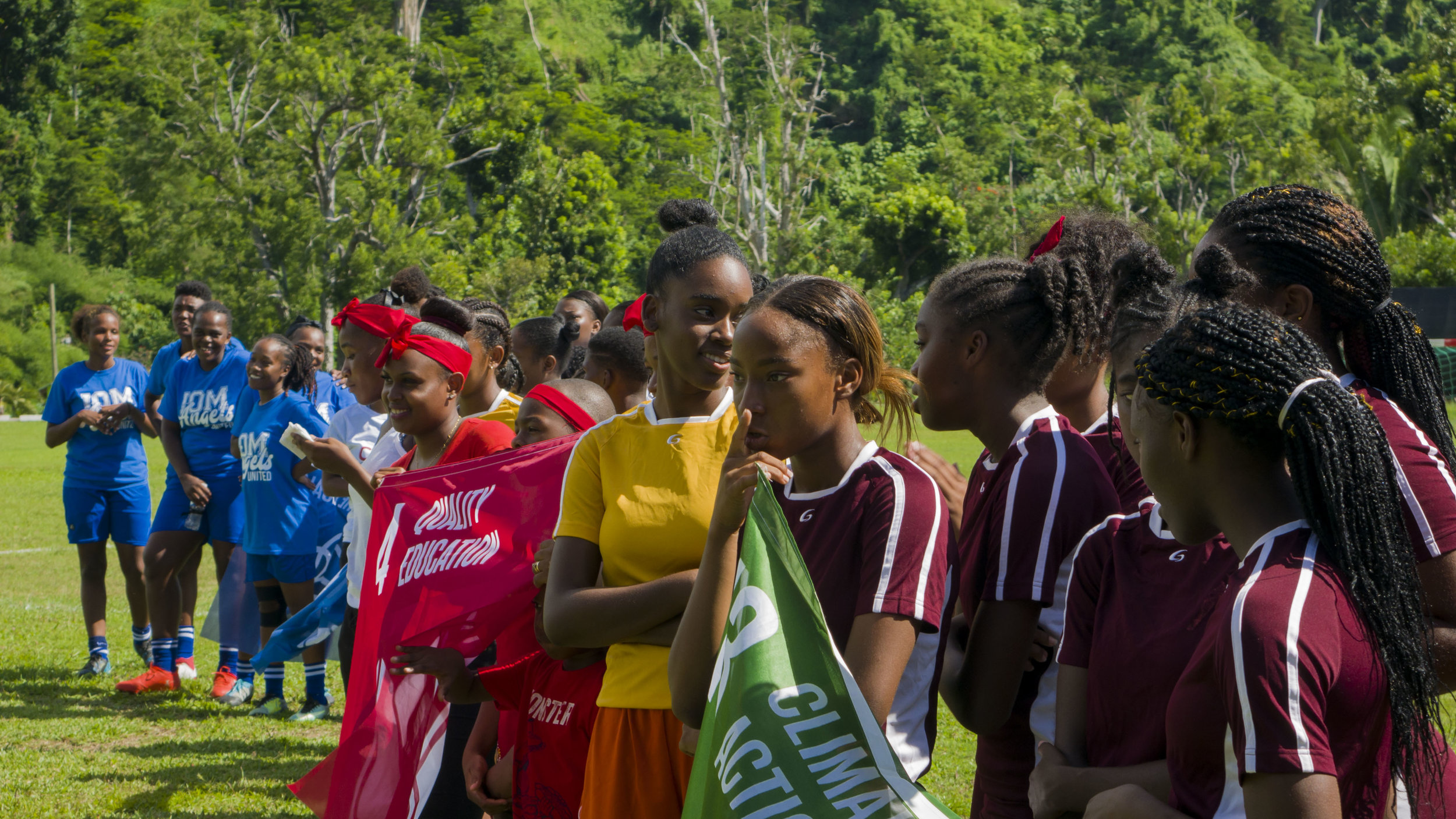   Dominica National Anthem   "We play to protect all families, our environment and future generations from the impact of the climate crisis!" - Team captain from Climate Reality and organizer, Sapphire Sky Carrington.&nbsp; 