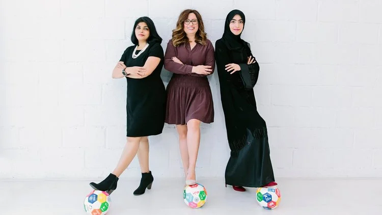 Meet the Mindz (from left): Vineetha Mathew - Dima Maaytah - Noora Moh’d.