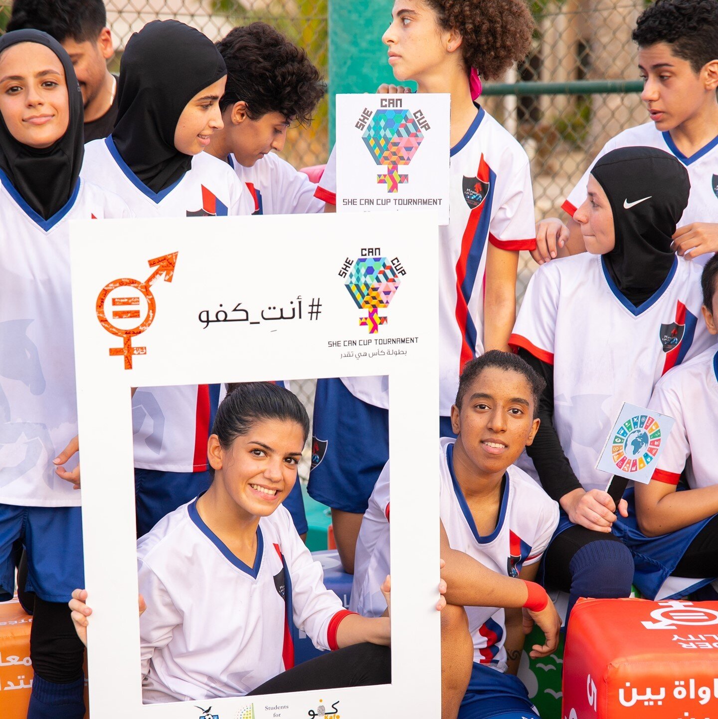We absolutely love how the many #GGWCUP teams around the world take action for the #globalgoals leading up to a tournament and uses the creative power of sports. ⁠
⁠
📸 The 1st SHE CAN TOURNAMENT in Saudi Arabia was a brilliant team effort for #SDG5 leading up to the 1st GGWCUP in Saudi Arabia this coming September. ⁠
⁠
👏🏼 👏🏼 The tournament was organised by @kafo_saudi @MiraasTeam, Students For Sustainability at KAUST and the Magpies WFC. More on the blog 👉🏼 link in bio. ⁠
⁠
@saudi_sfa @GGWCUP_SA #taketheball #globalgoals #ggwcupksa @theglobalgoals