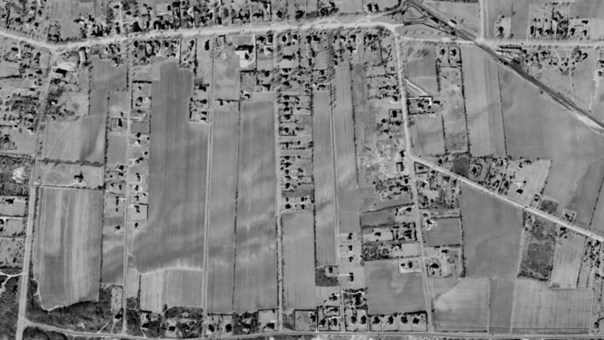 Hamptons, NY satellite image from 1954