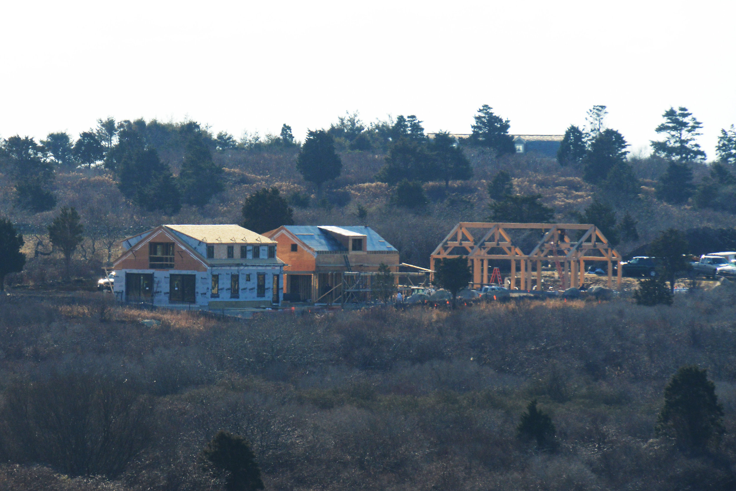 A Martha's Vineyard mansion under construction