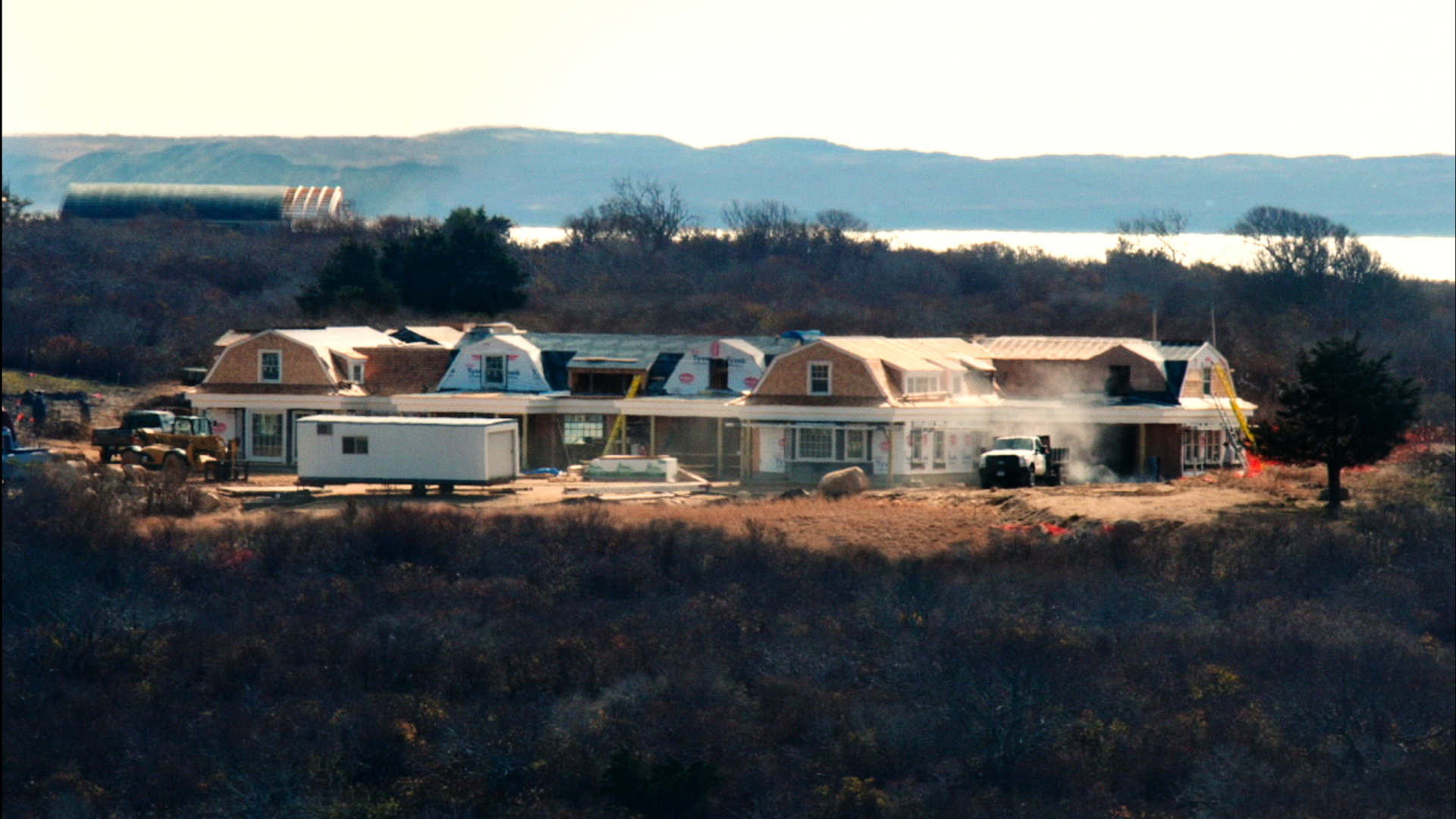 A Martha's Vineyard mansion under construction