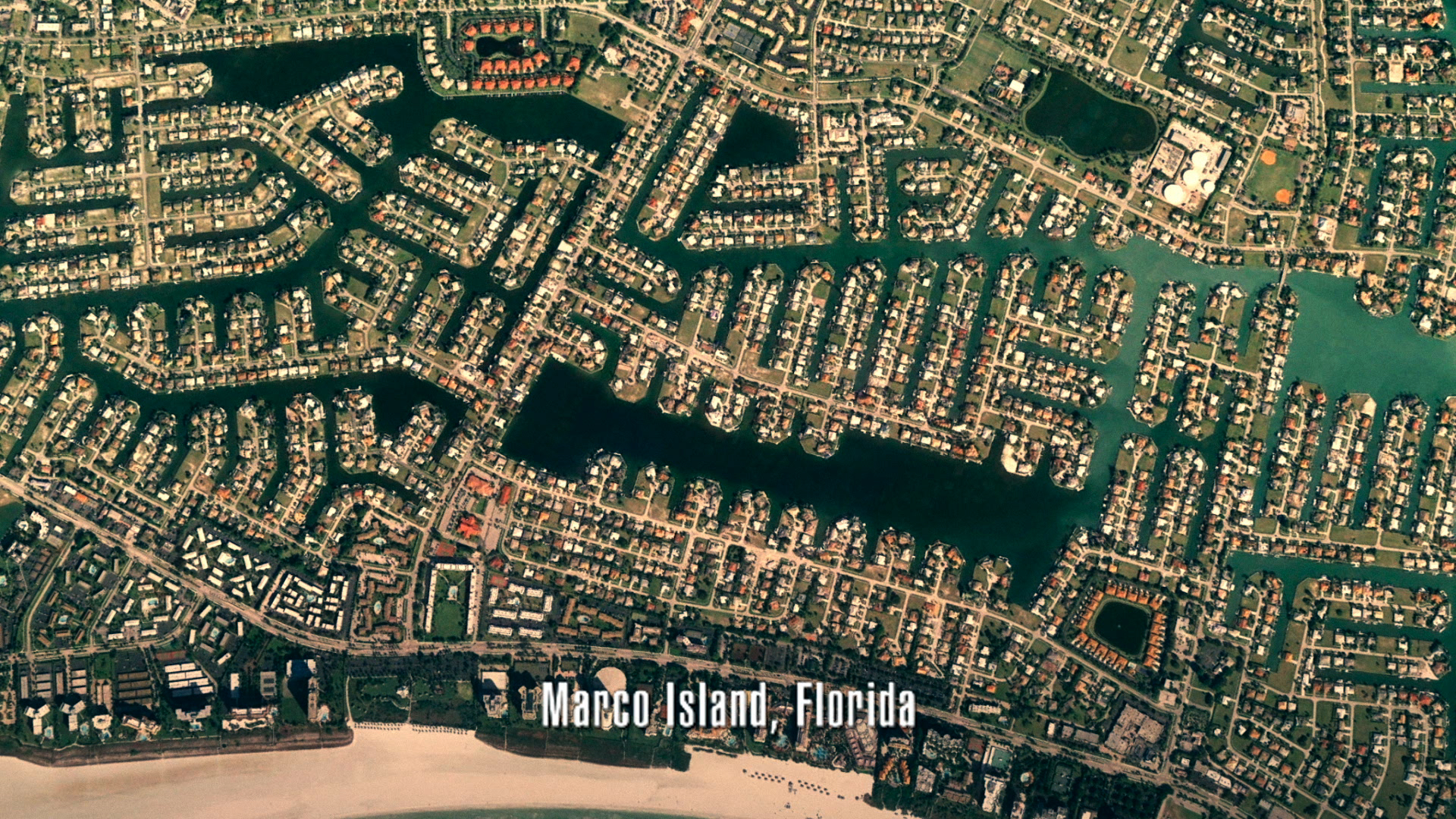 Google Earth imagery of Marco Island Florida