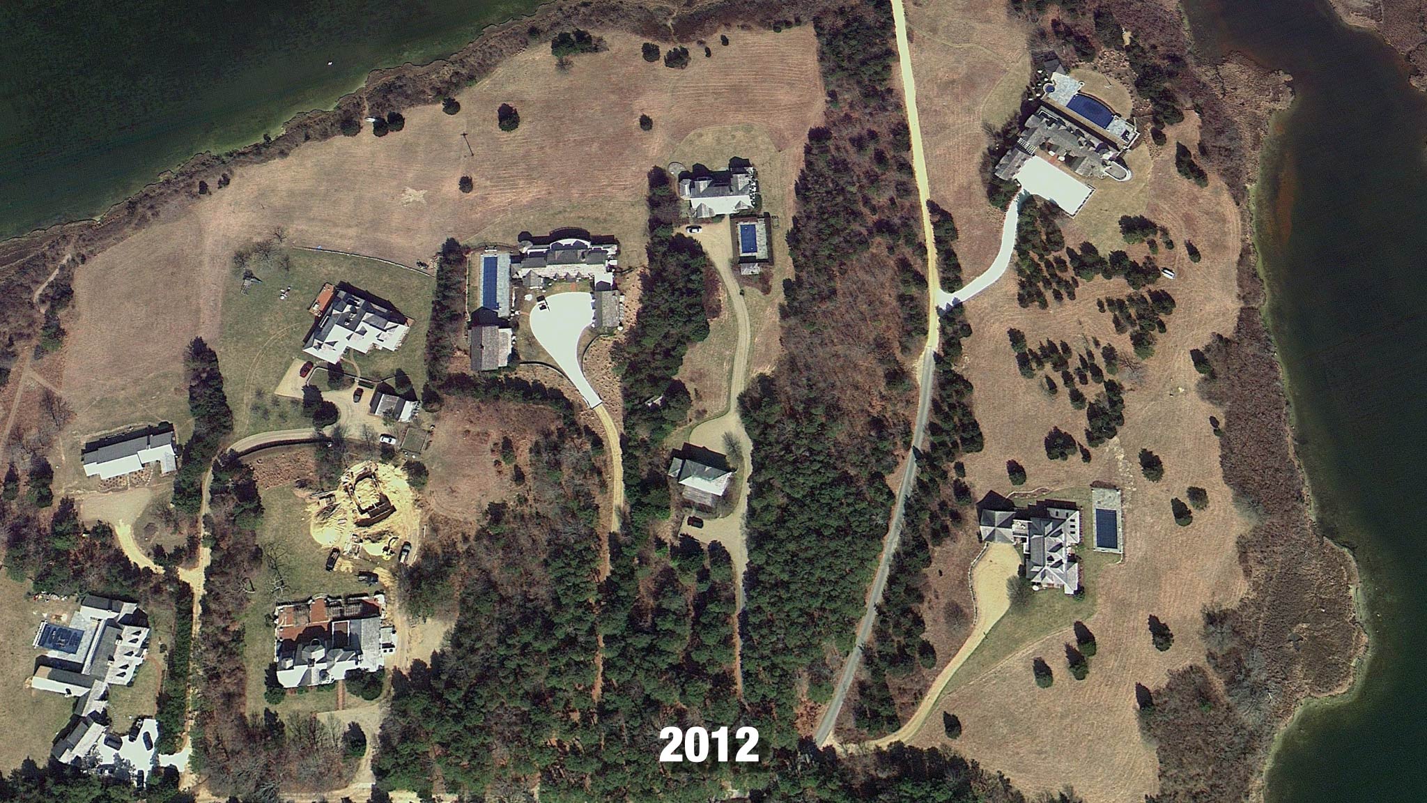 Martha's Vineyard satellite image from 2012