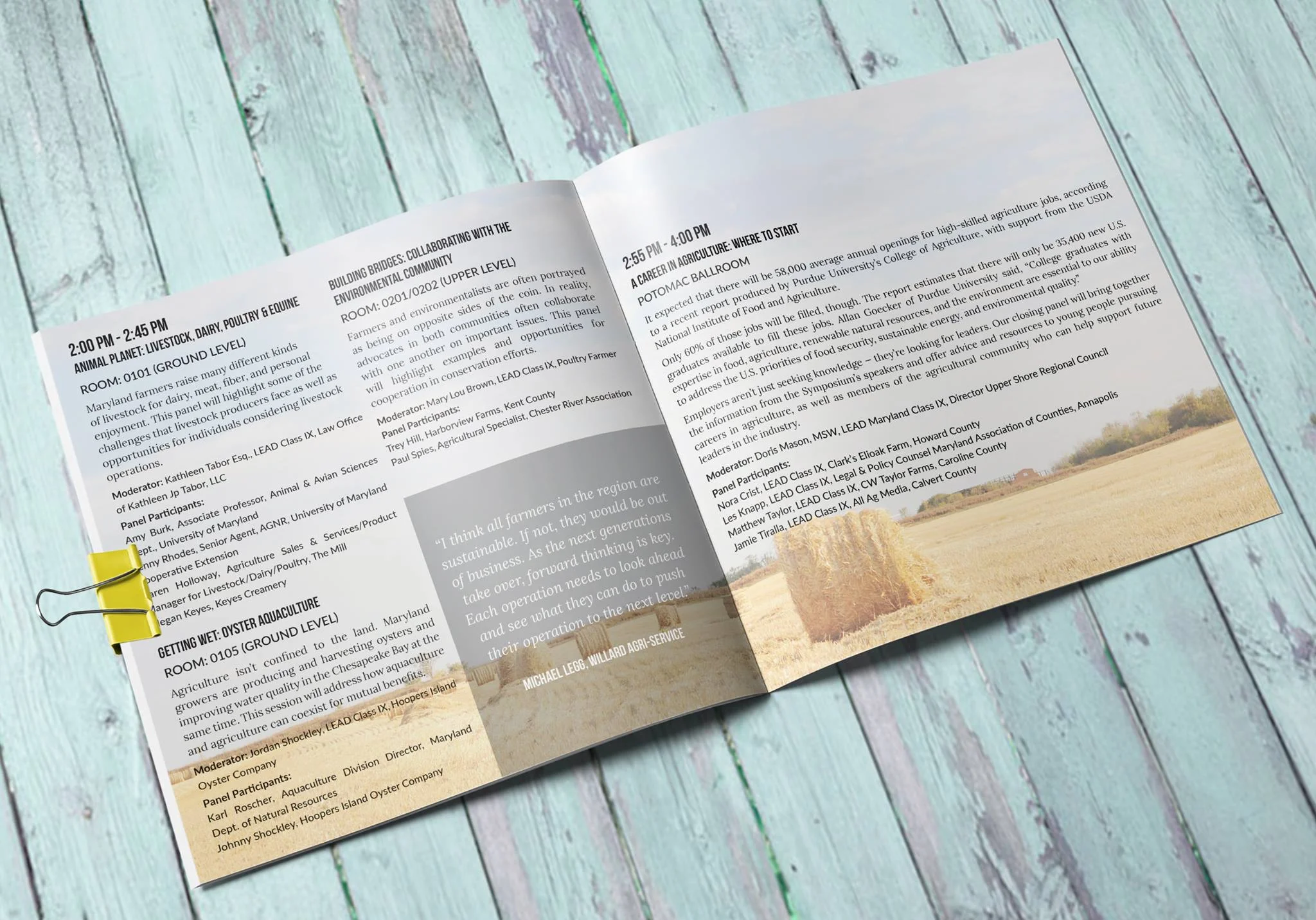 Event Program for LEAD Maryland