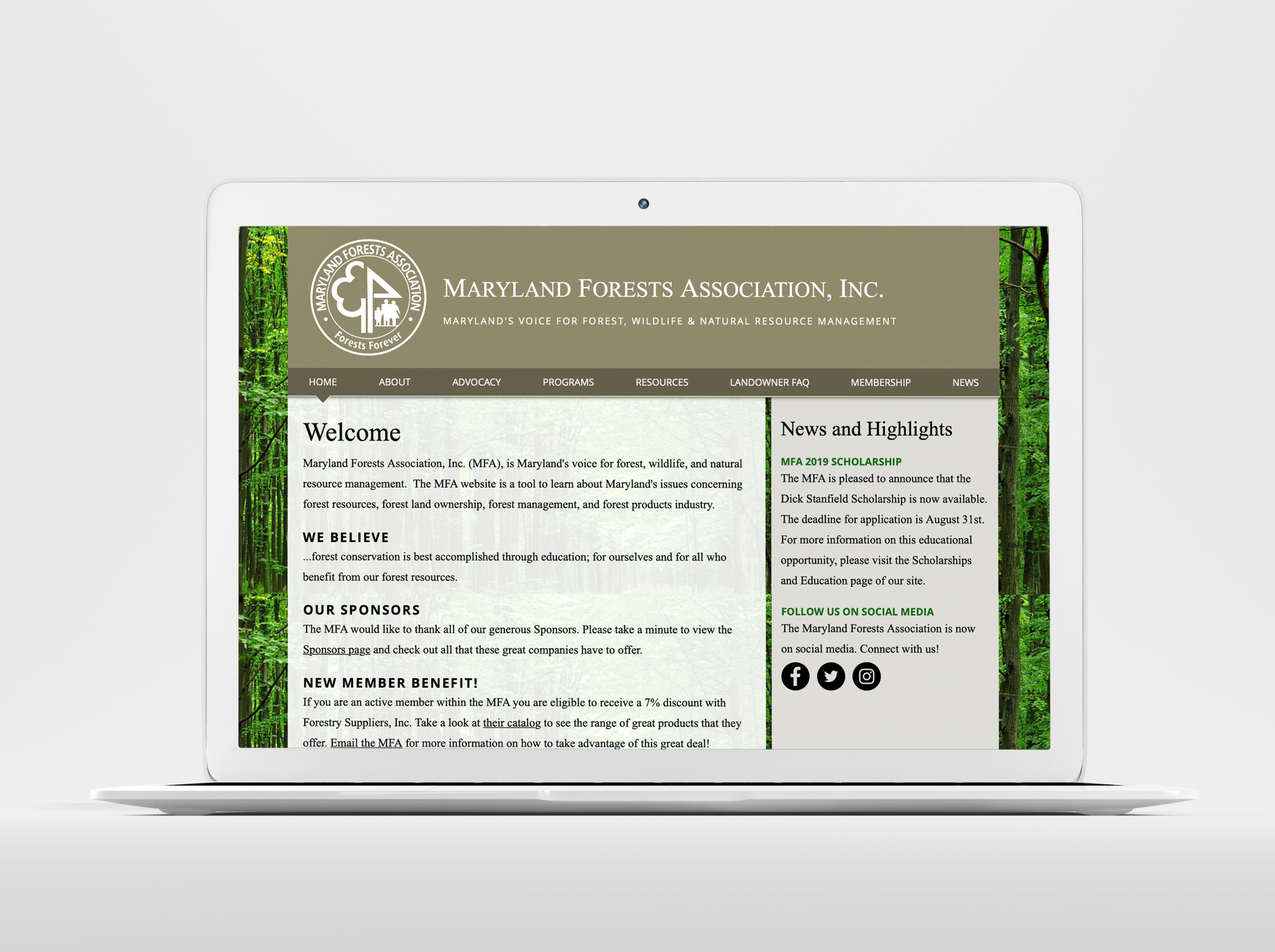 Forestry Website | Maryland Forests Association, Inc.
