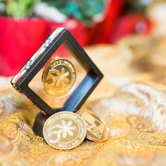 Forged in gold 💛 happy 50th to the Maryland Agriculture dinner and congratulations to the @mdagcouncil on another successful event.

Beautiful capture by @alhwordandimage with the anniversary coins. It brings me so much joy to see the anniversary lo