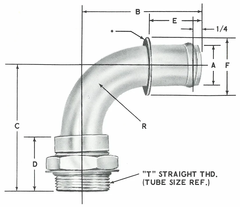 23869 90* Elbow Male O-Ring Seal