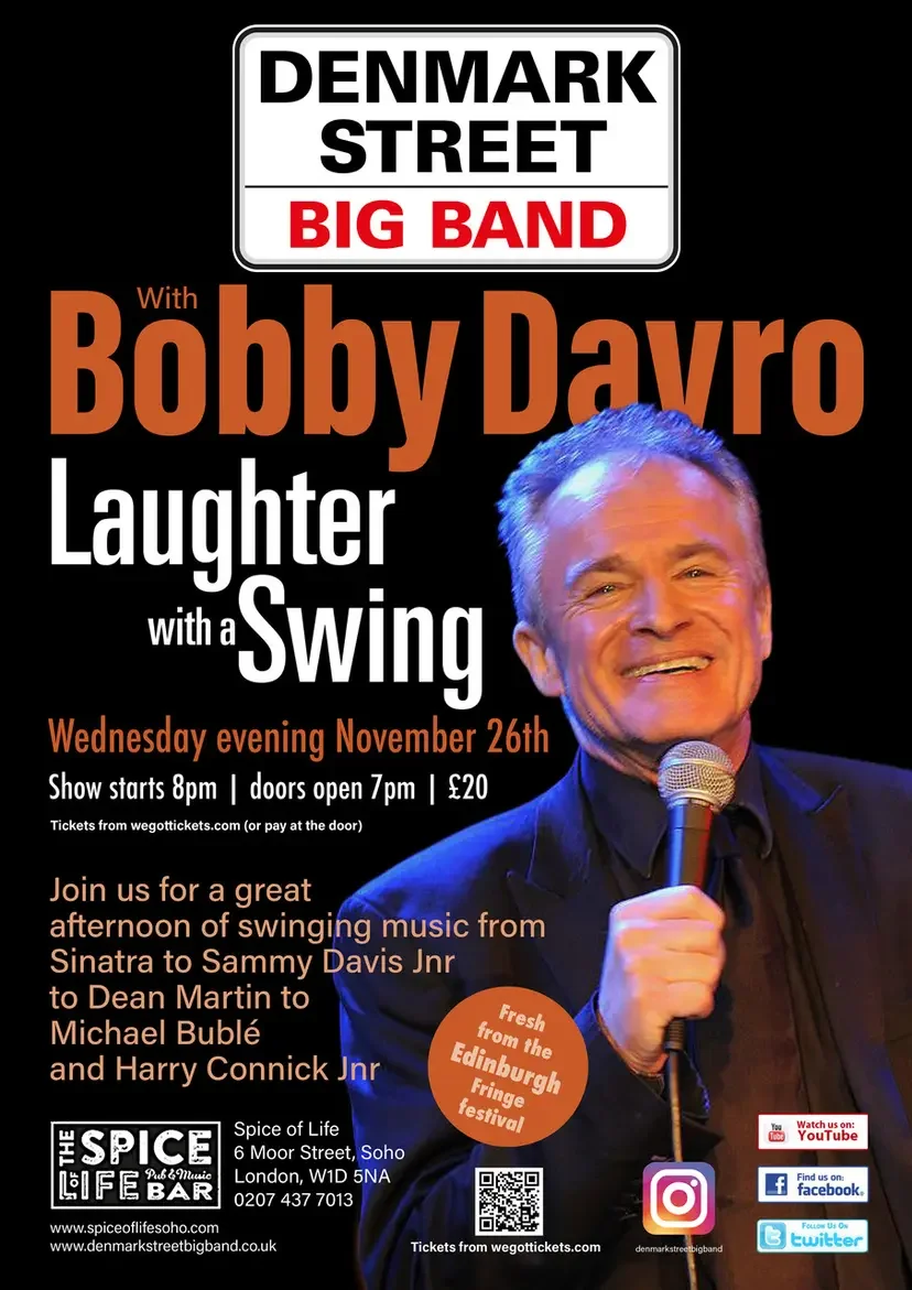 Denmark Street Big Band - Laughter with a Swing featuring Bobby Davro