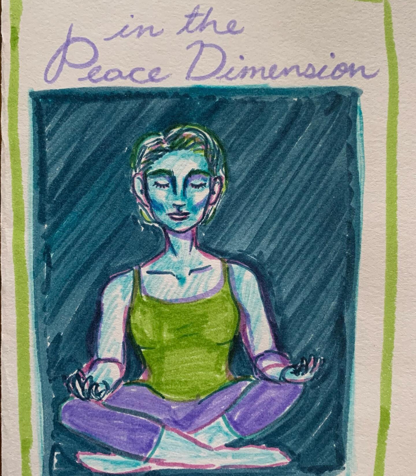 My boys said this was me &ldquo;in the peace dimension&rdquo;. 😄💙

I was feeling super anxious today, so when I sat down to color and coregulate with the kiddos, I focused on slowing my breathing and shifting to a more peaceful state.

We&rsquo;ve 