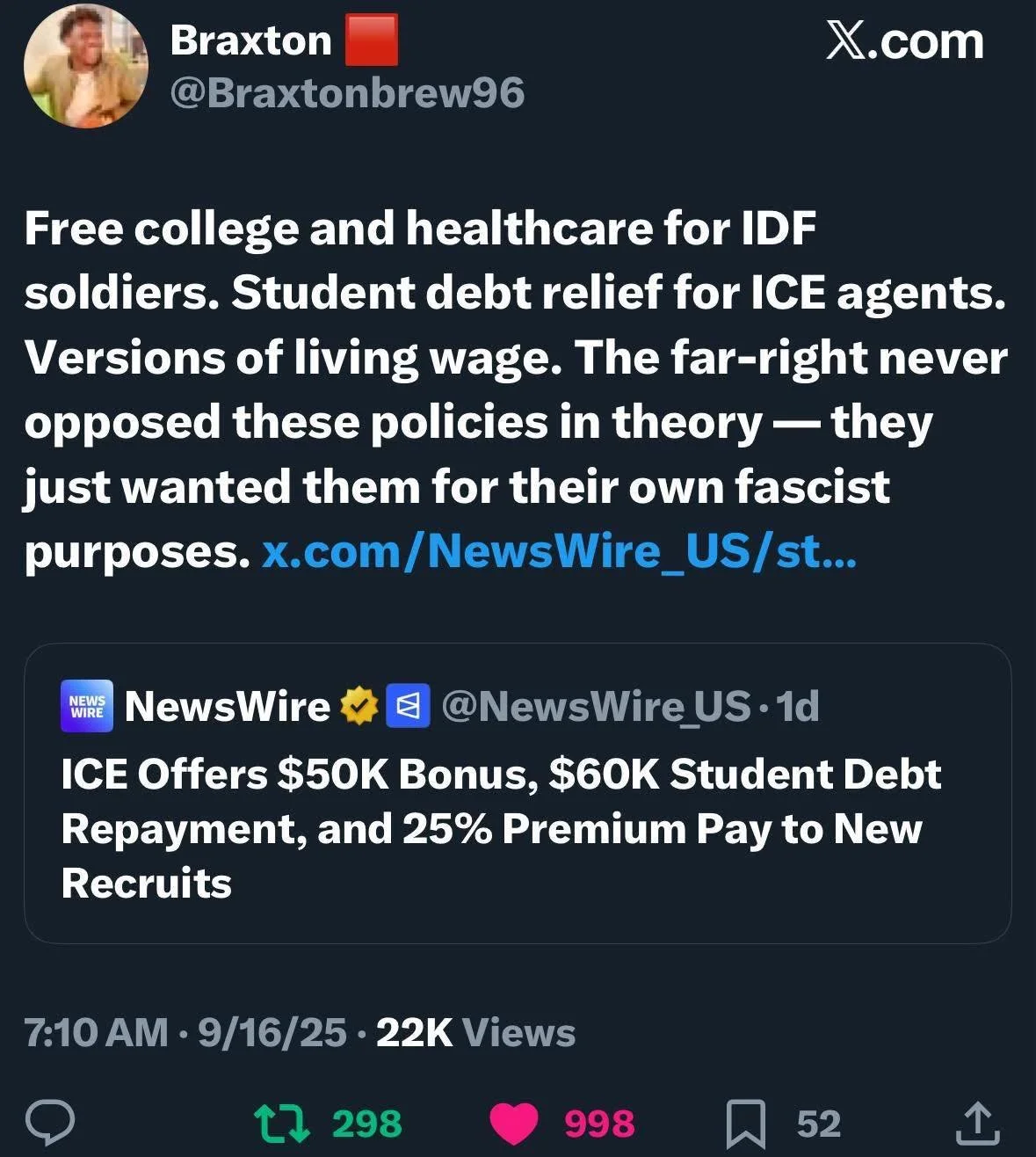 They prefer to keep the masses at the brink of financial ruin, to keep us scrambling pay check to pay check, to keep us making awful decisions like choosing eating or getting healthcare or keeing a roof over your head or or or&hellip;else. Easier to 