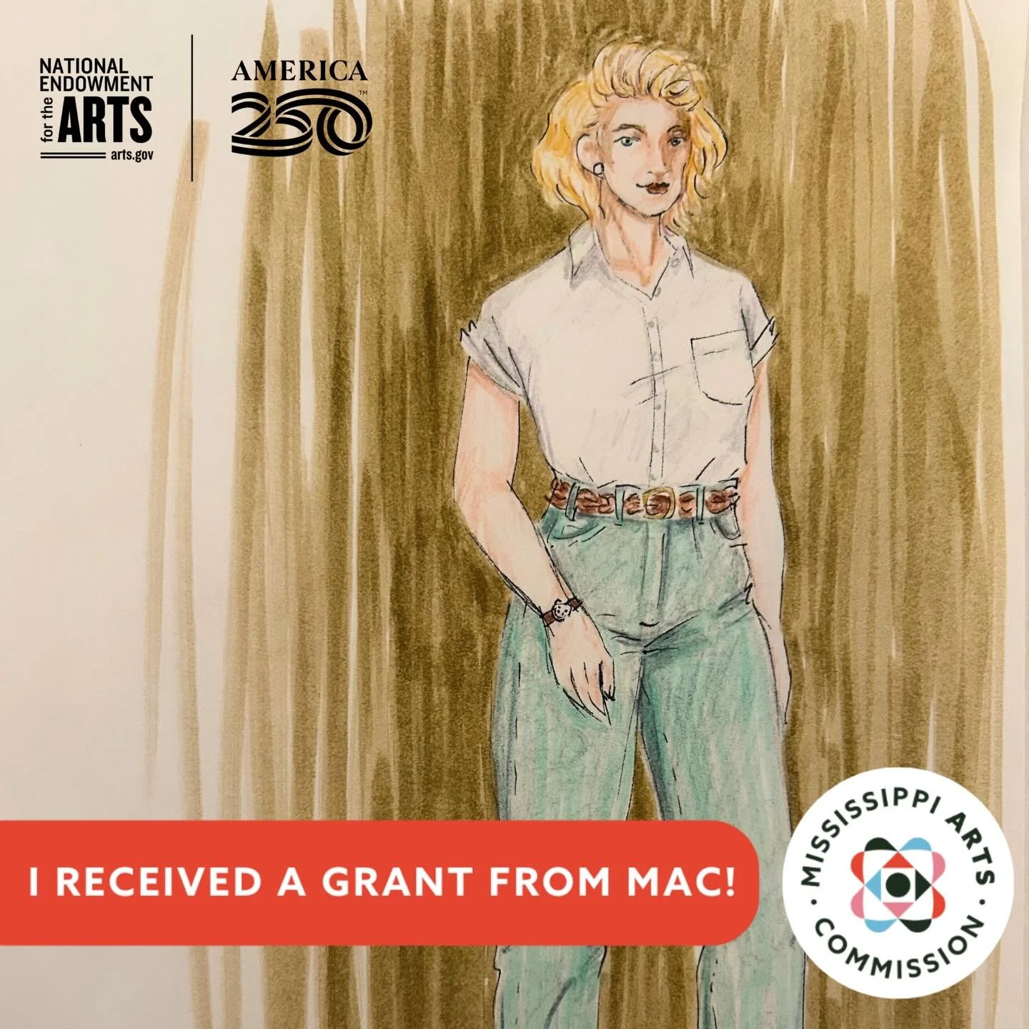 Honored to receive a MAC mini-grant to improve my costume design work!! Tombow markers and vellum paper are tools I use to quickly convey design ideas - tools I&rsquo;ve been without for years! I&rsquo;m so thankful to have received this support and 