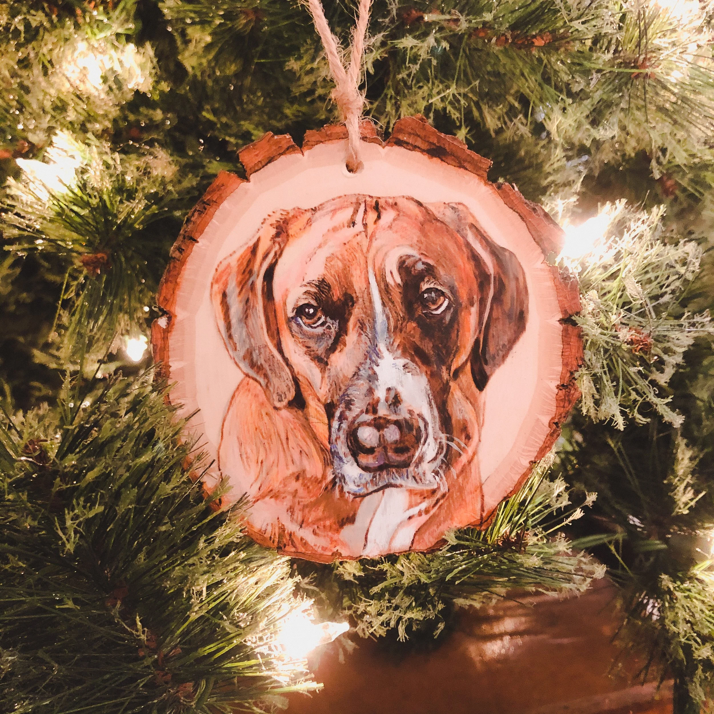 Custom Pet Portrait Ornament