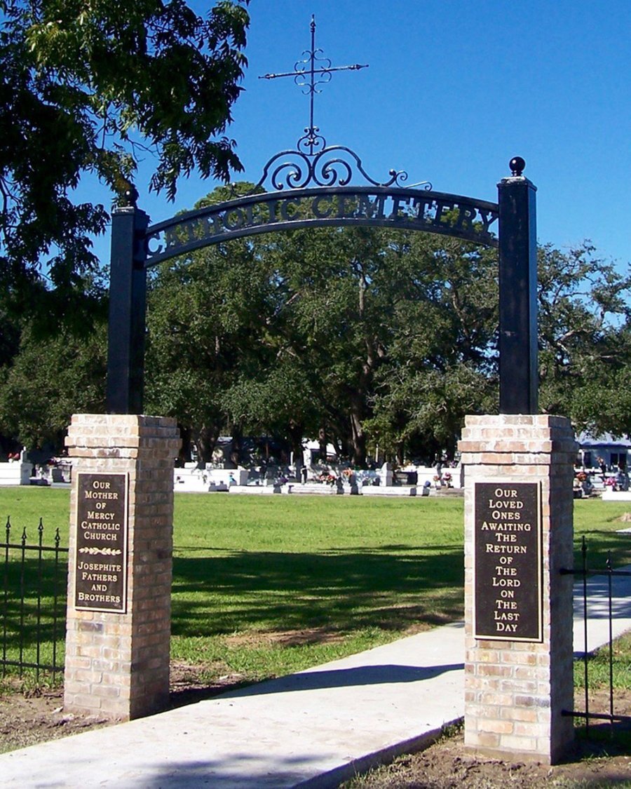 Bronze Cemetery Plaque
