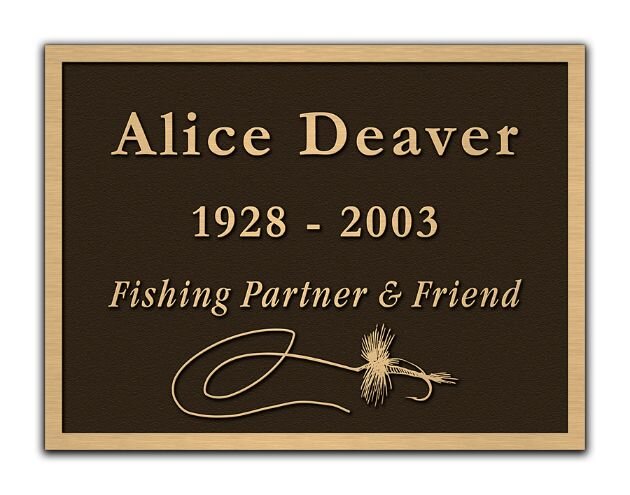 Scubadiver Fish - Cast Bronze Memorial Cemetery Marker, diver