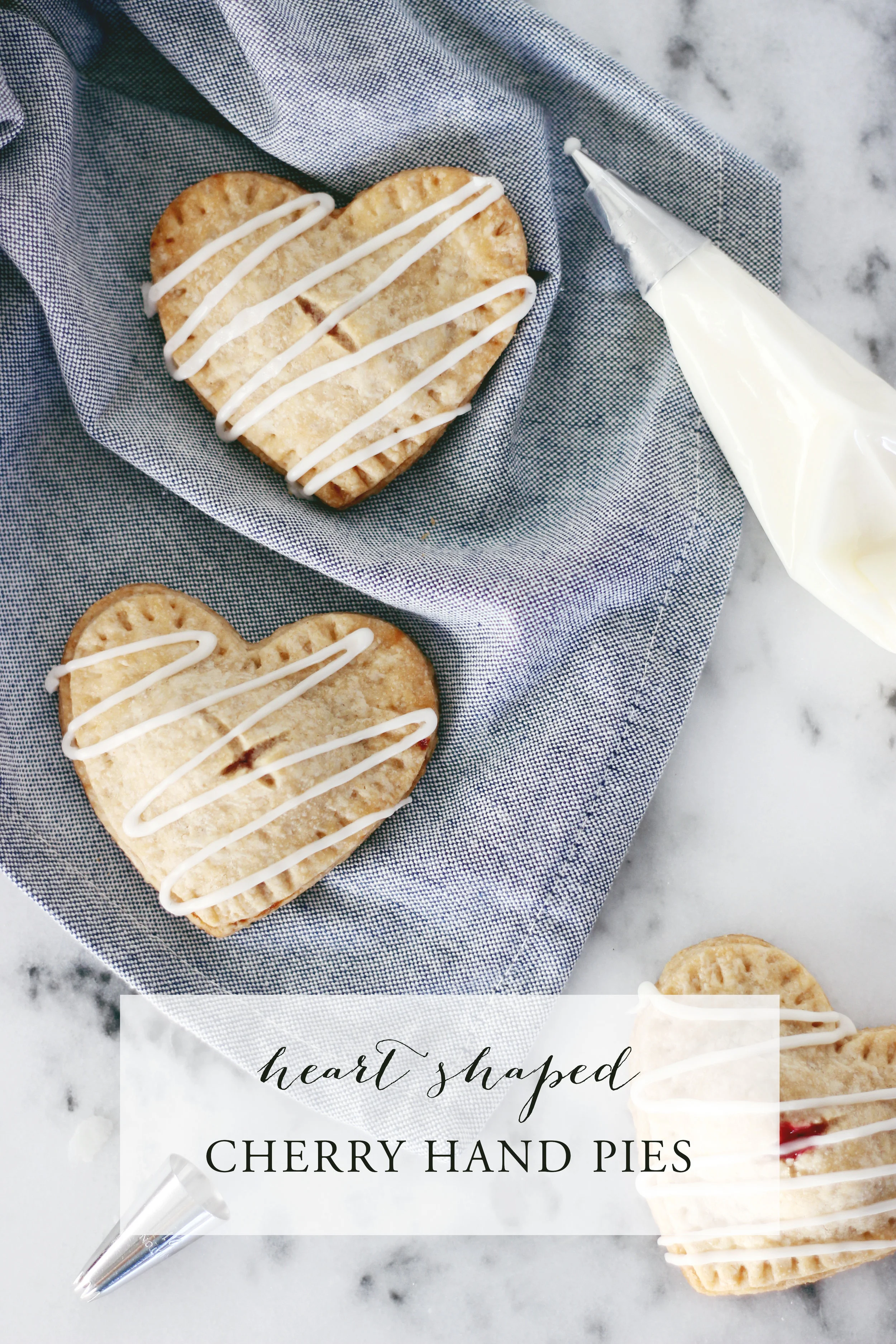Yummy VEGAN cherry heart hand pies! Perfect quick and easy dessert for Valentine's Day!