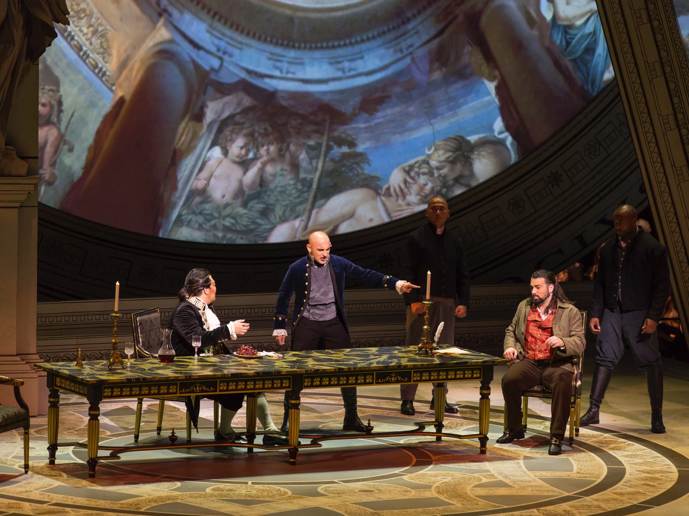 Spoletta in Tosca; credit Wolf Trap Opera