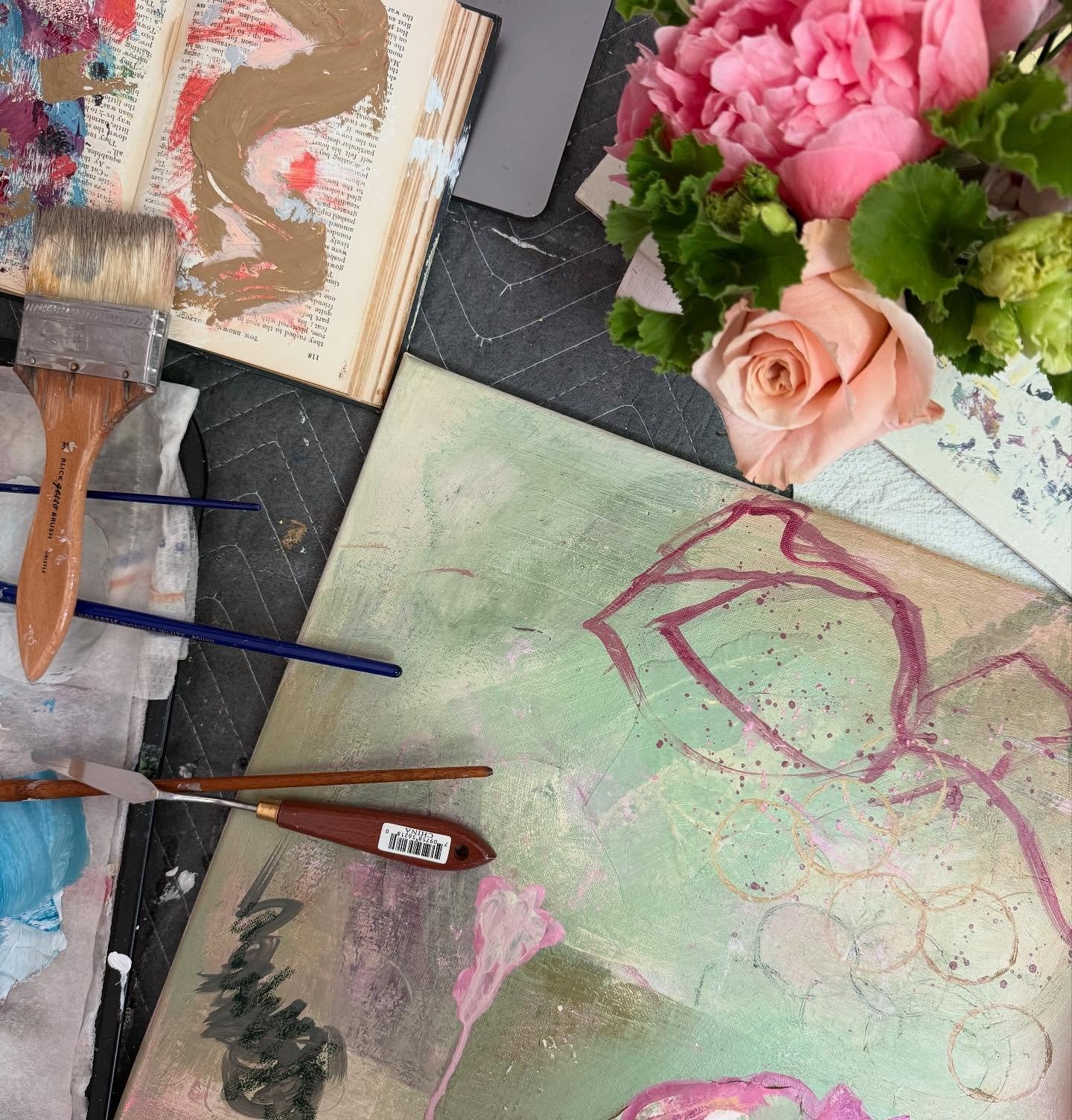 Learning a new language. Art like life forces you to be in the present moment. Letting your emotions lead you on a journey,you must stay open to possibility and not be attached to the outcome.
I am not surprised life has led me here but I am fascinat