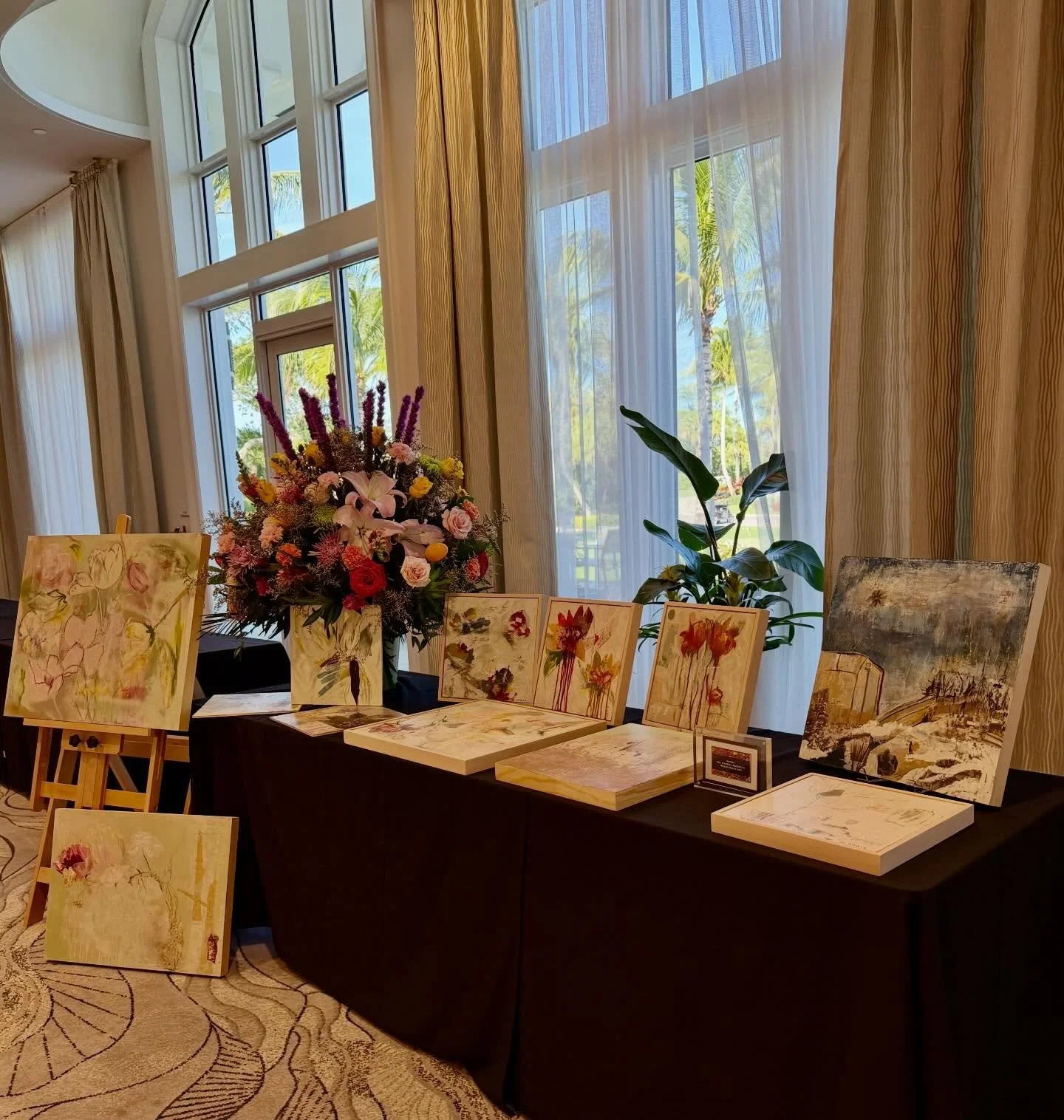 1st art show in the books. It&rsquo;s scary to put yourself out there but necessary to grow and connect with people.