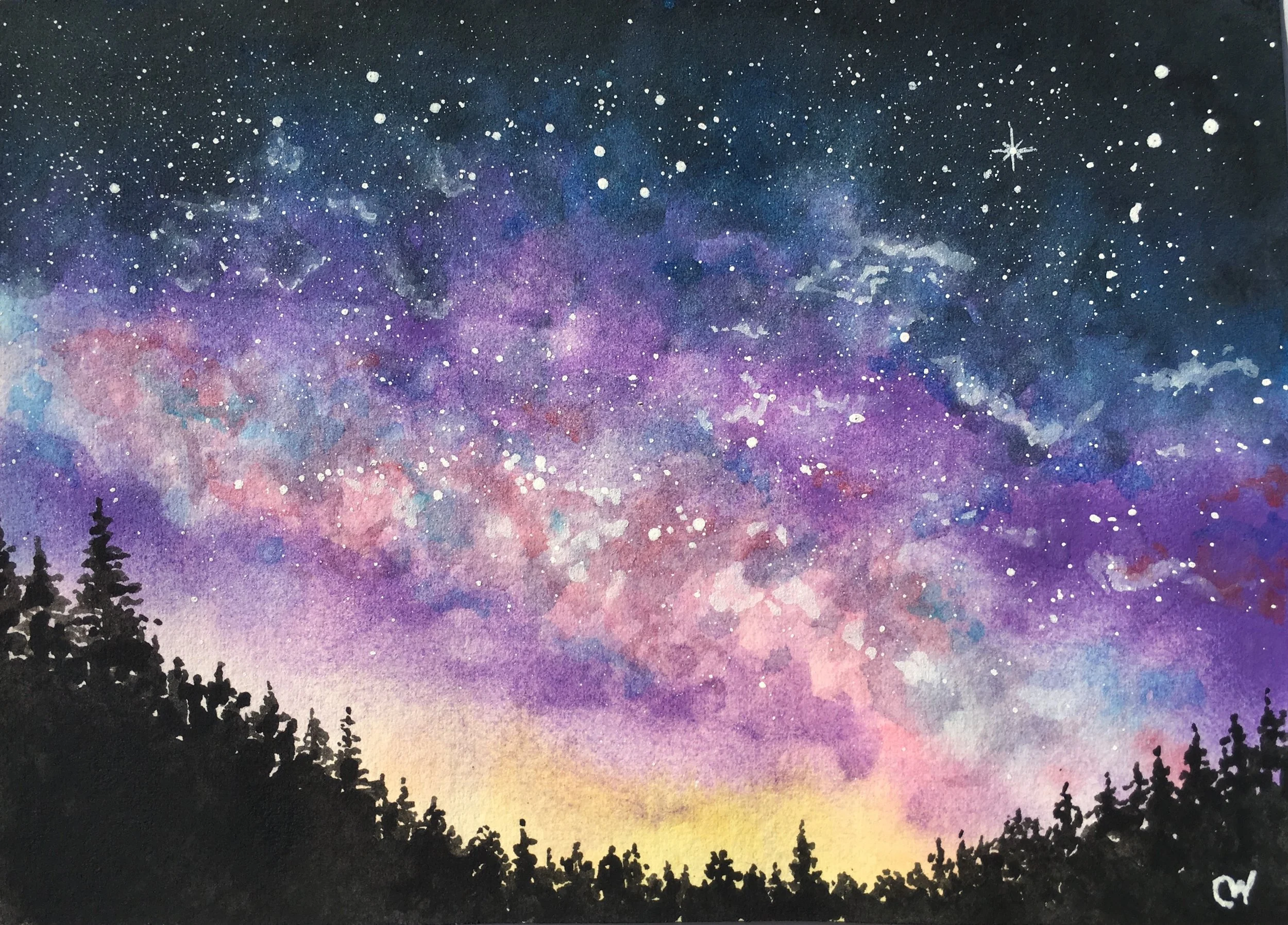 Night Sky in the Mountains