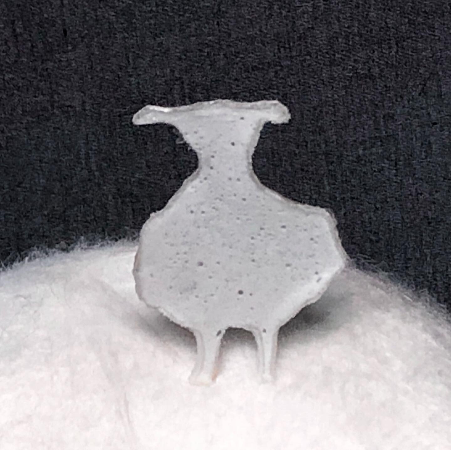A little bioplastic sheep to celebrate getting though the week. 

He&rsquo;s only 2 1/4&rdquo; tall but he has plans. 

#bioplastic #contemporaryart #startsmall #sculpture
