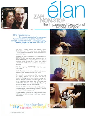 L'Oréal Elan : Zap! Non-Stop the Impassioned Creativity of Nicolas Jurnjack