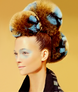 Multicolored Hair Pom-Poms | Kenzo, Paris Fashion Week