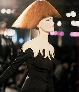 Parasol Hat Made of Hair | Givenchy by Alexander McQueen RTW, Paris