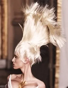 Centurion-Inspired Hairstyle | Paris Couture Week Show