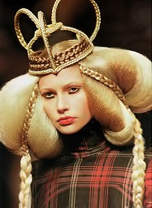 Viking Queen Braided Crown | Antonio Berardi RTW, Milan Fashion Week