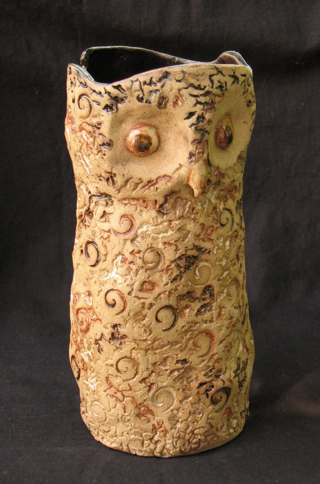 Tall Owl Vase