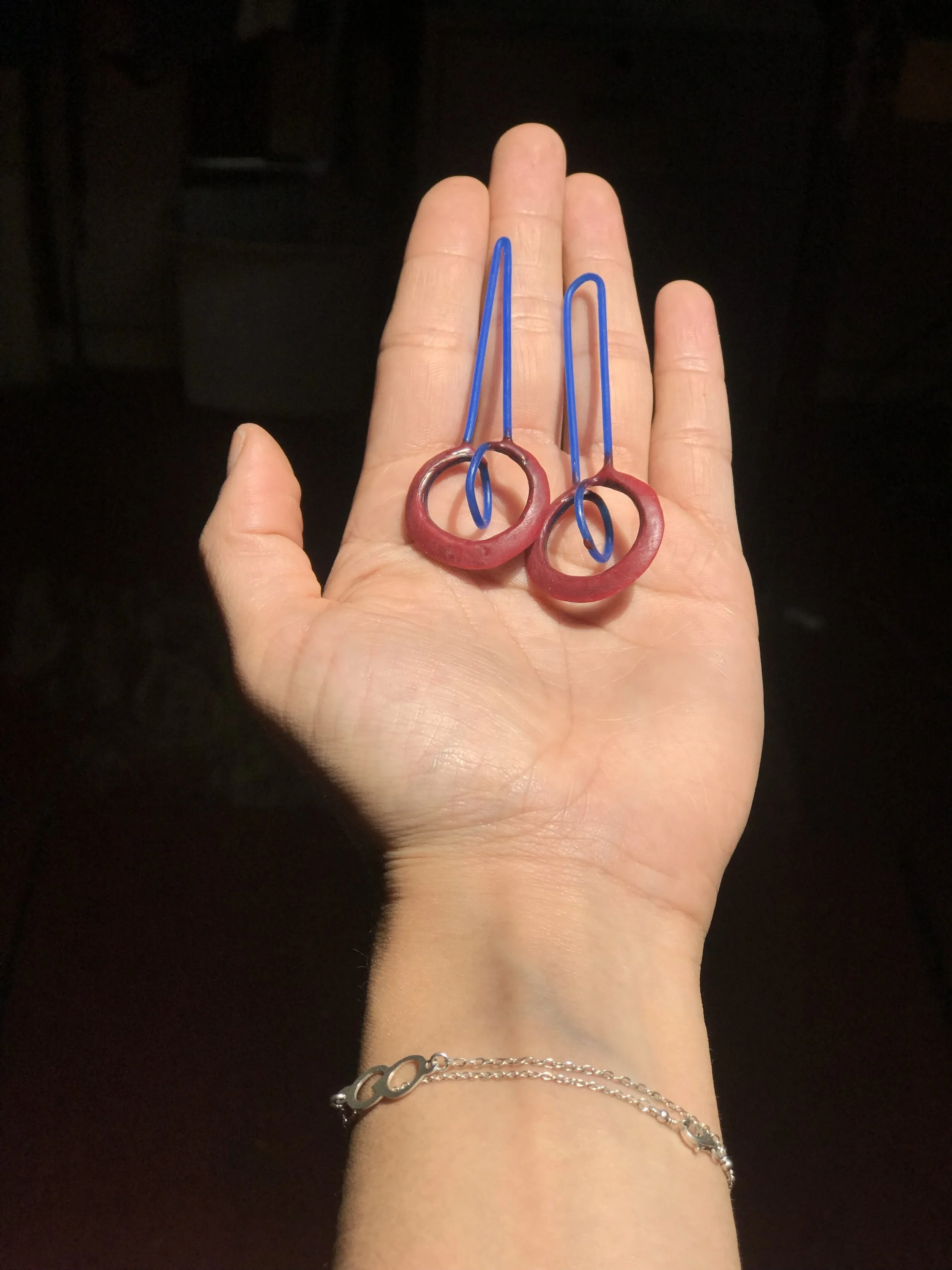 Models are typically handmade in wax to create my signature flowing aesthetic. This infinite looping earring set was designed to encapsulate a unique shape and sculpted with the infinite in mind.