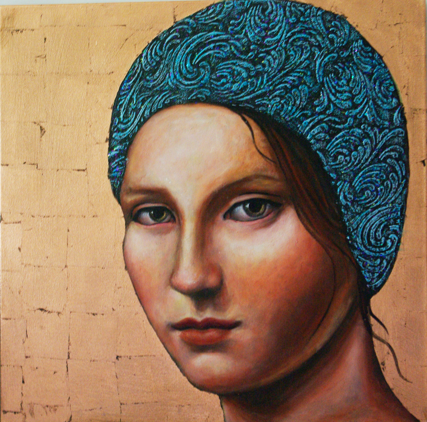 Swim Girl with Blue Cap