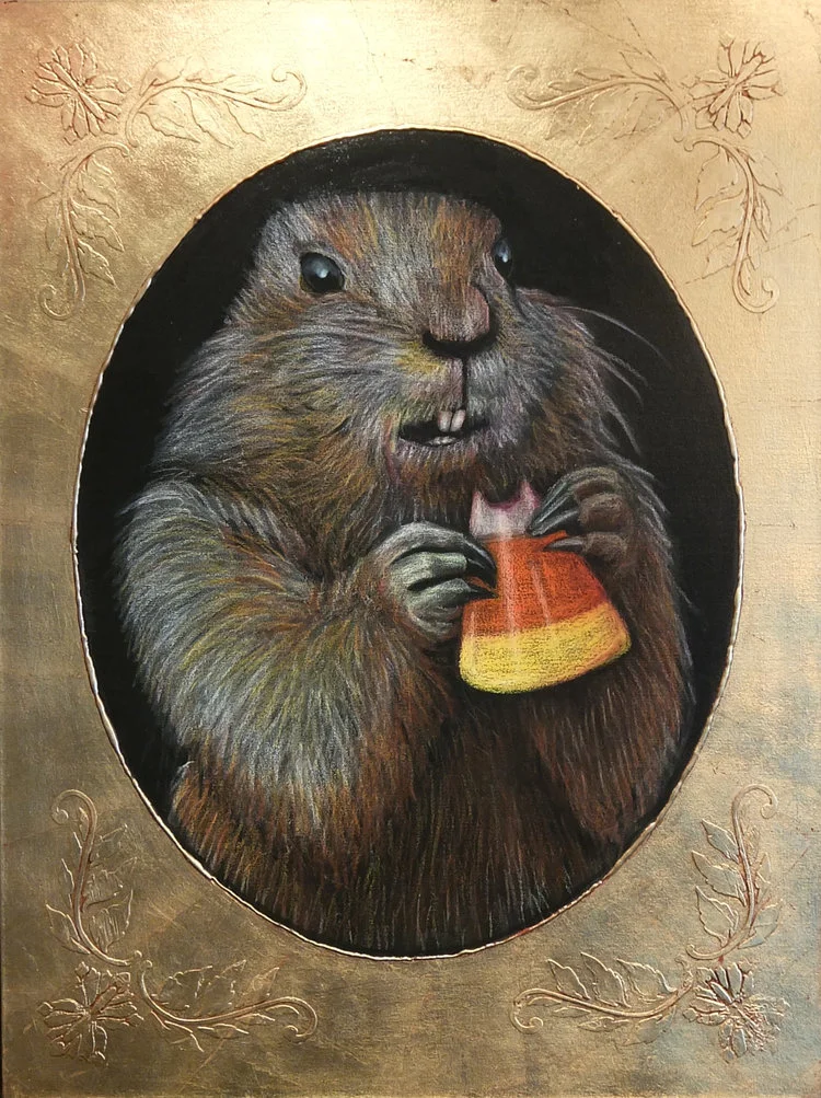 Gopher with Candy Corn