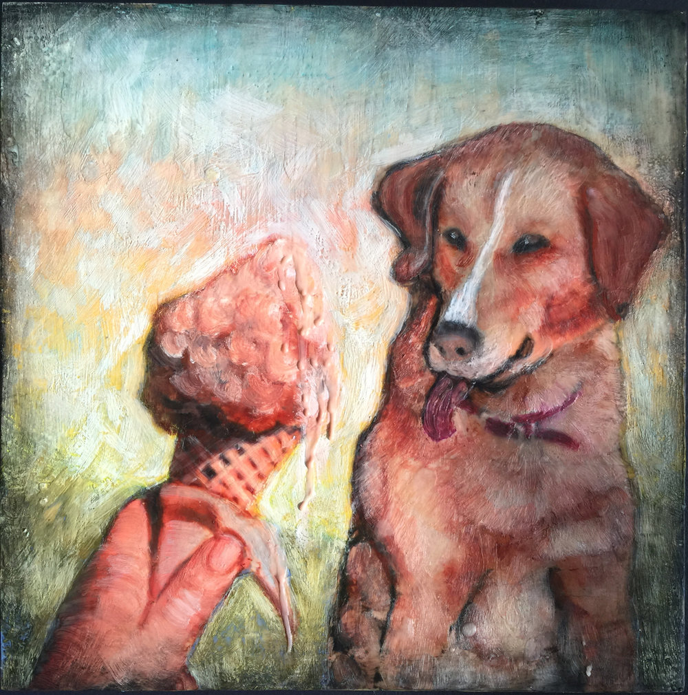 Dog and Ice Cream Cone 2