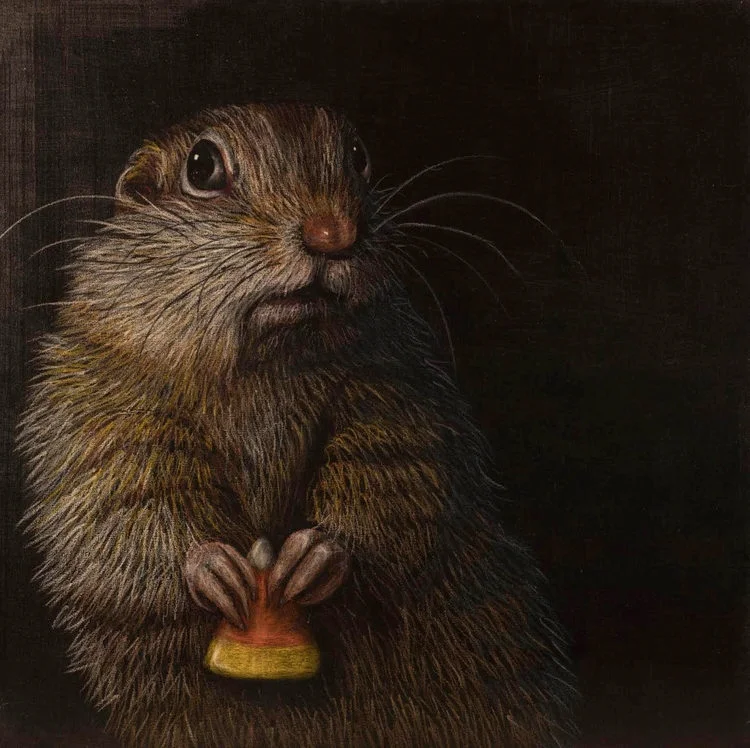 Ground Hog with Candy Corn