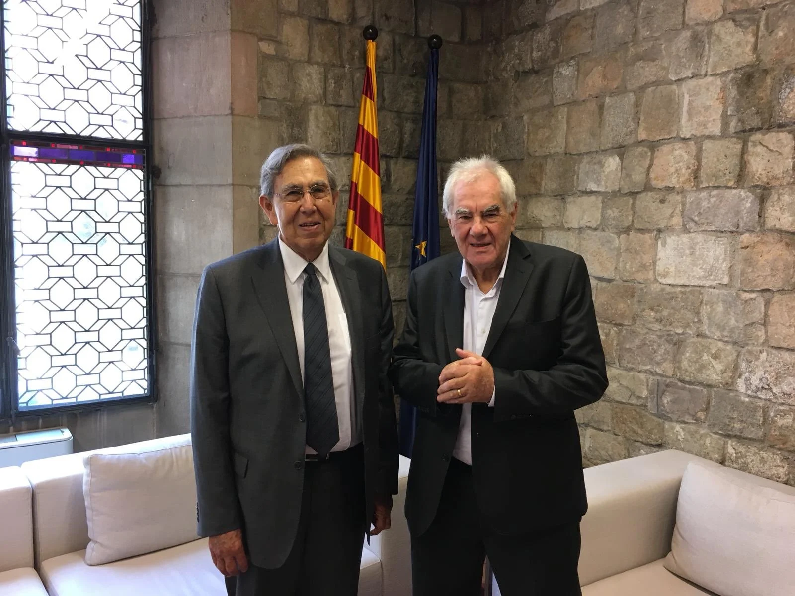 Cuauhtémoc Cárdenas y Ernest Maragall. Foto: Exteriors Catalunya