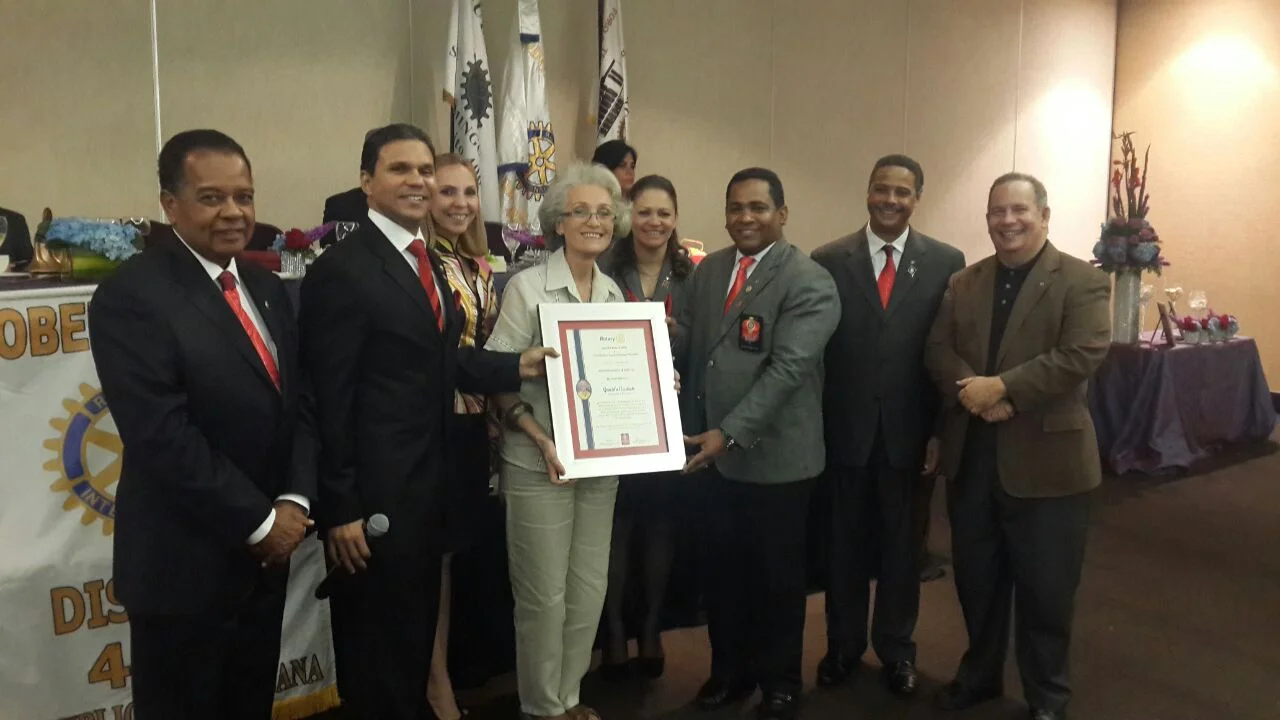 Rotary, Republica Dominicana. Reconocimiento a GA, 2014.